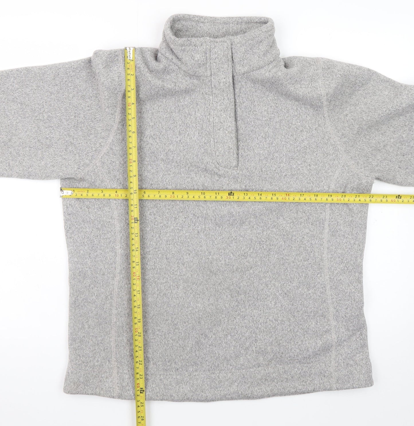 Rohan Womens Grey Fleece Pullover Sweatshirt L Warm Lightweight
