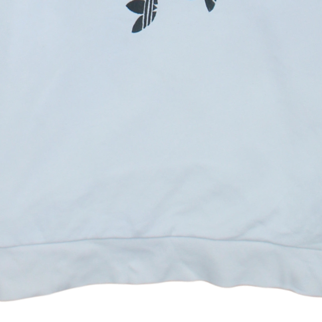 Adidas Women White Crew Neck Sweatshirt Size 10 Logo Print Pullover