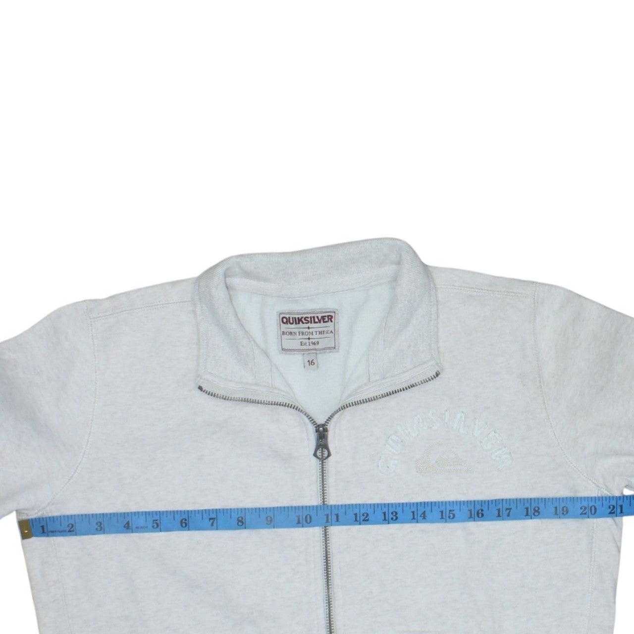 Quiksilver Unisex Grey Size 16 Full Zip Track Jacket