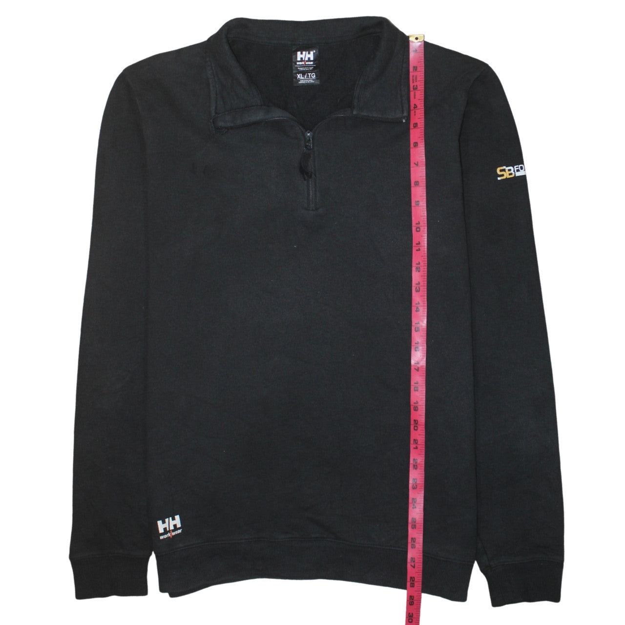 Helly Hansen Mens Black XL 1/4 Zip Workwear Sweatshirt