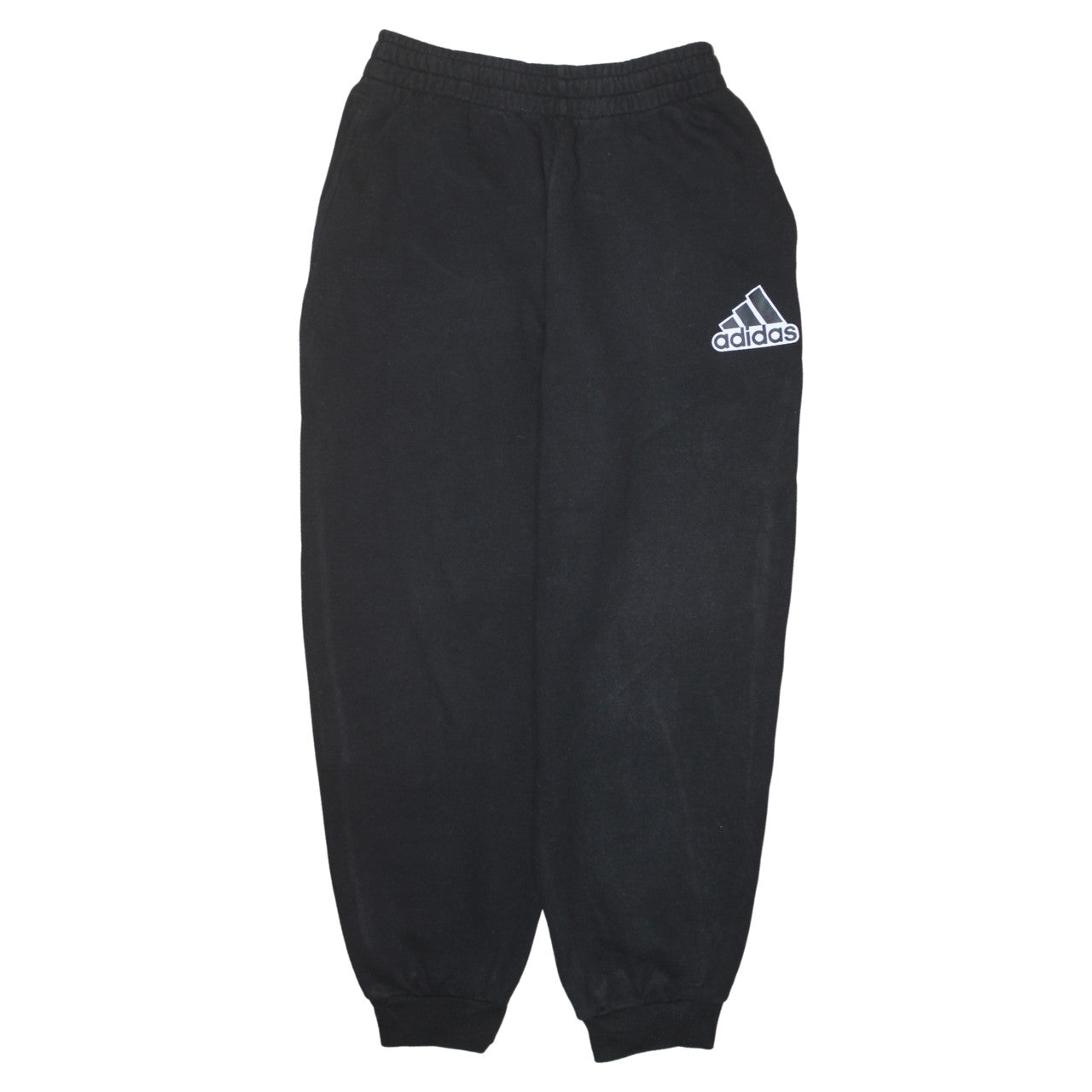 Adidas Men's Black Regular Fit Fleece Sweatpants Medium