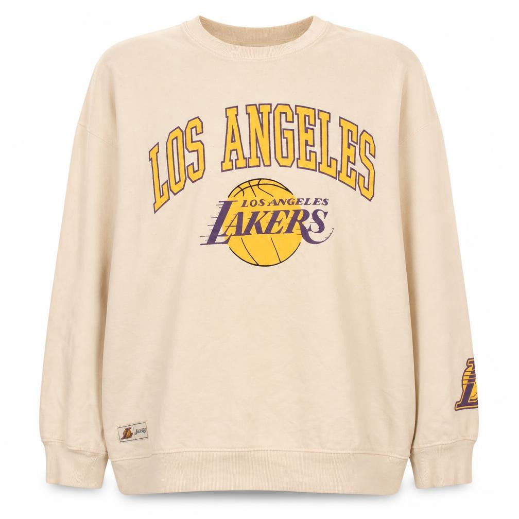 NBA Los Angeles Lakers Beige Women's M Pullover Sweatshirt