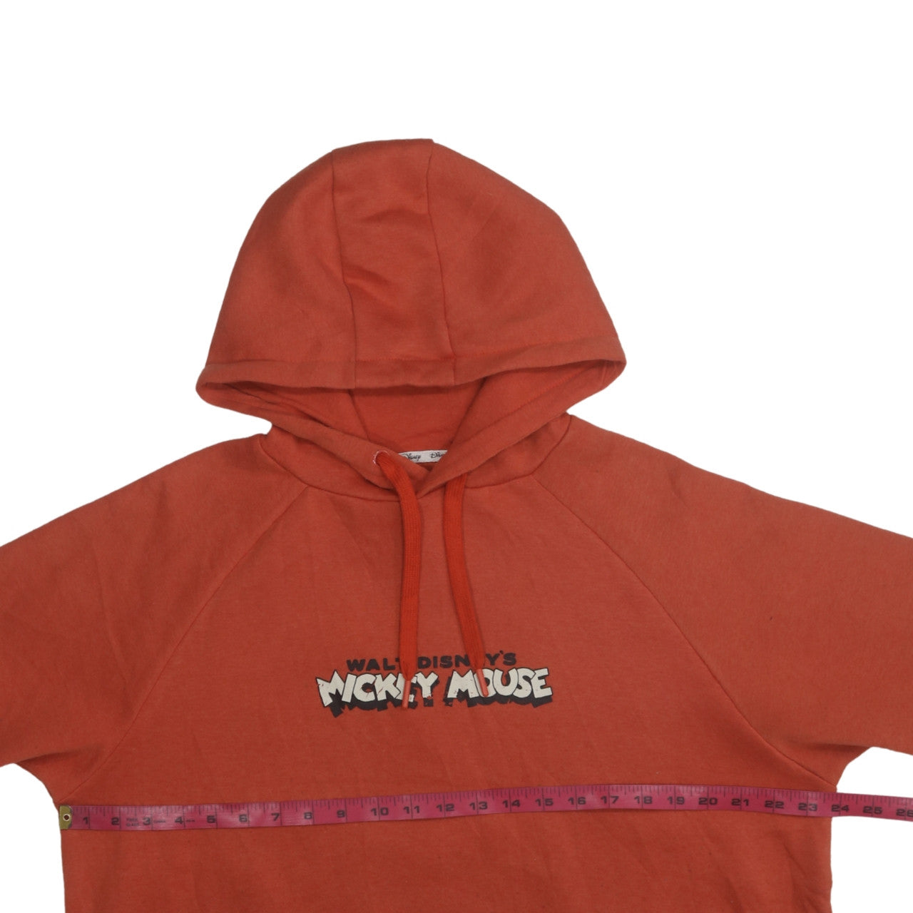 Disney Women Orange Mickey Mouse Jumper Dress Size S Hoodie Style
