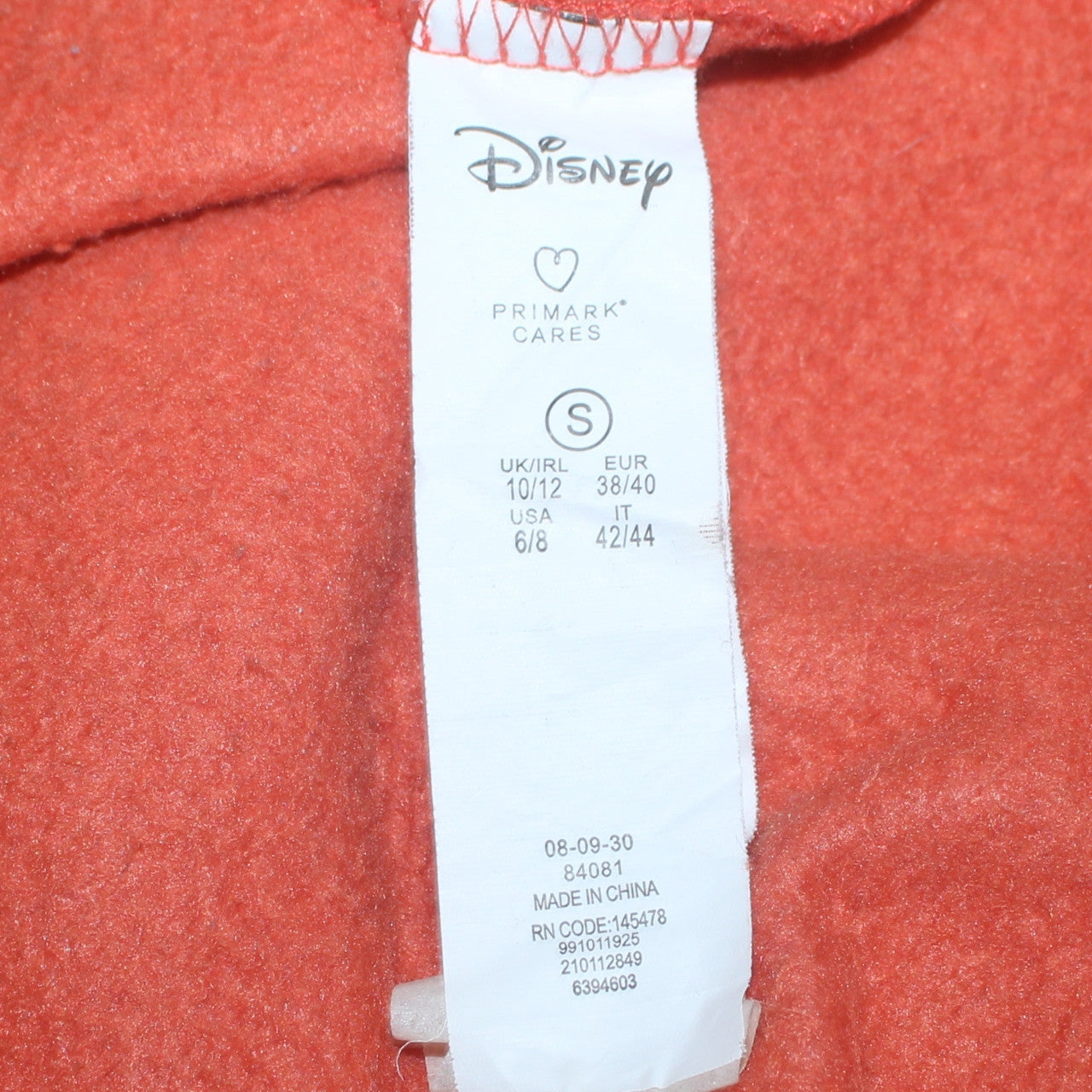 Disney Women Orange Mickey Mouse Jumper Dress Size S Hoodie Style