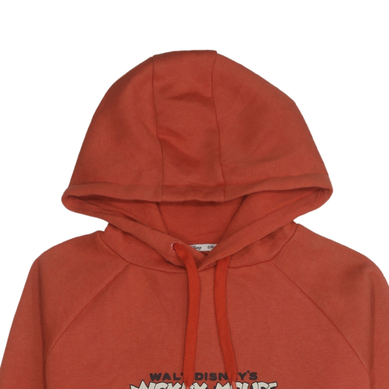 Disney Women Orange Mickey Mouse Jumper Dress Size S Hoodie Style