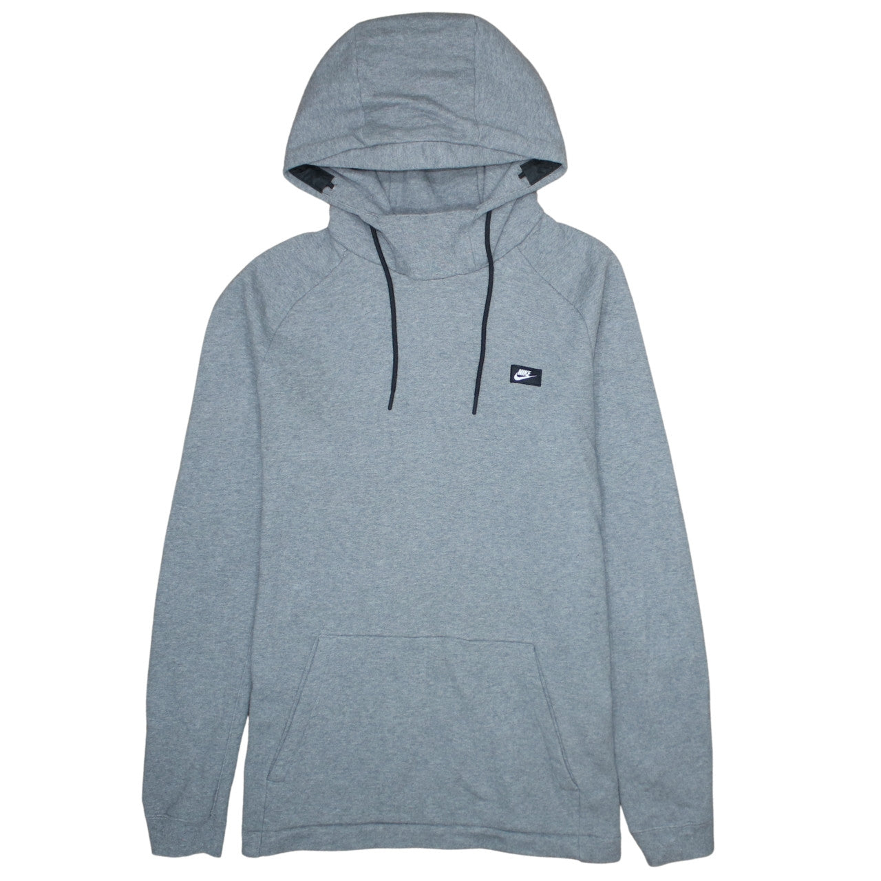Nike Men’s Grey Pullover Hoodie L Regular Fit Sportswear