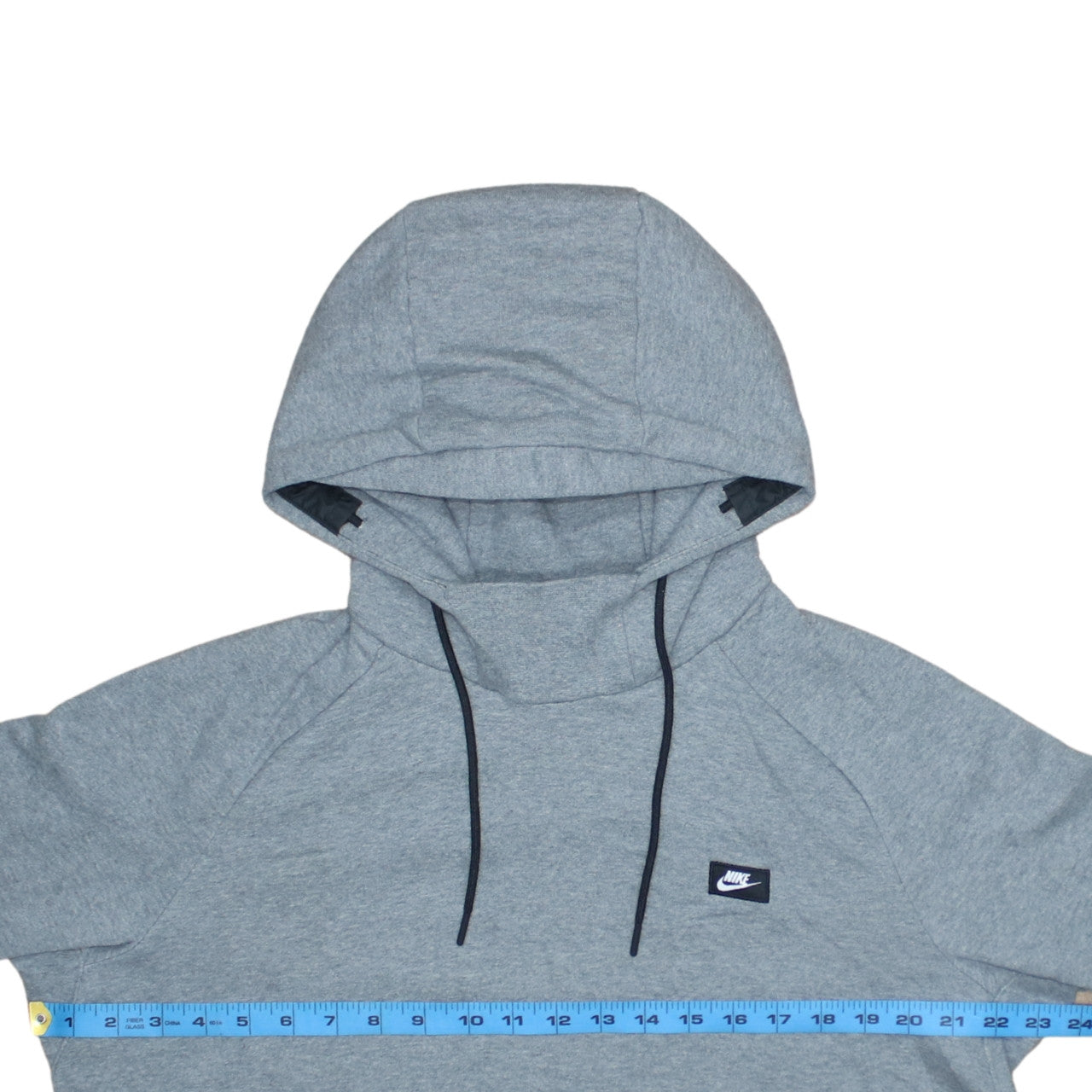 Nike Men’s Grey Pullover Hoodie L Regular Fit Sportswear