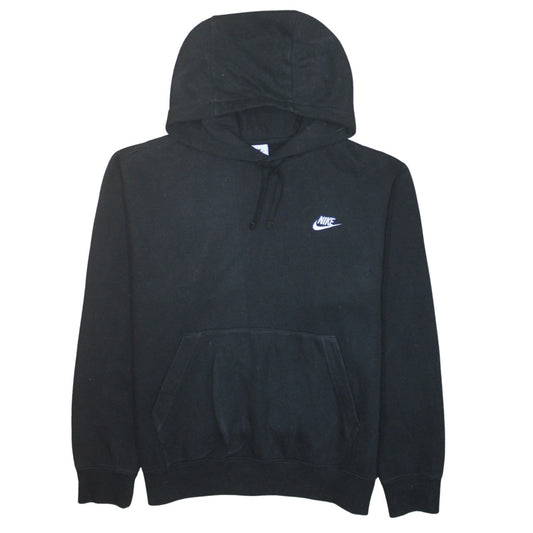Nike Men's Black Pullover Hoodie Medium Regular Fit Fleece