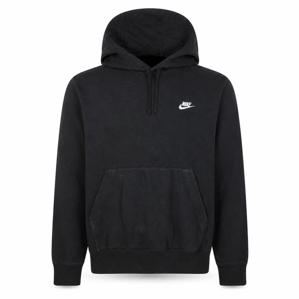 Nike Men's Black Pullover Hoodie Medium Regular Fit Fleece