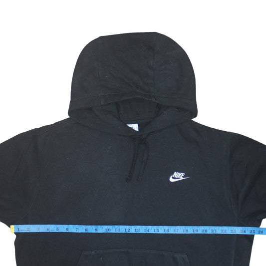 Nike Men's Black Pullover Hoodie Medium Regular Fit Fleece