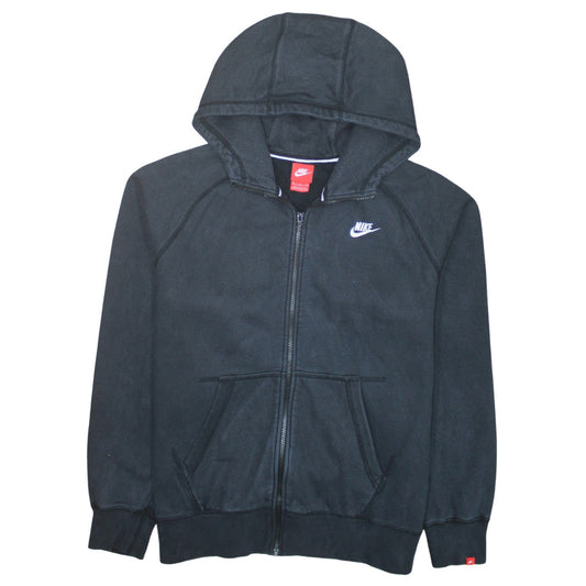 Nike Men's Black XL Full Zip Hooded Fleece Hoodie