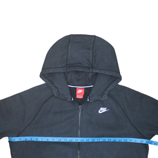 Nike Men's Black XL Full Zip Hooded Fleece Hoodie