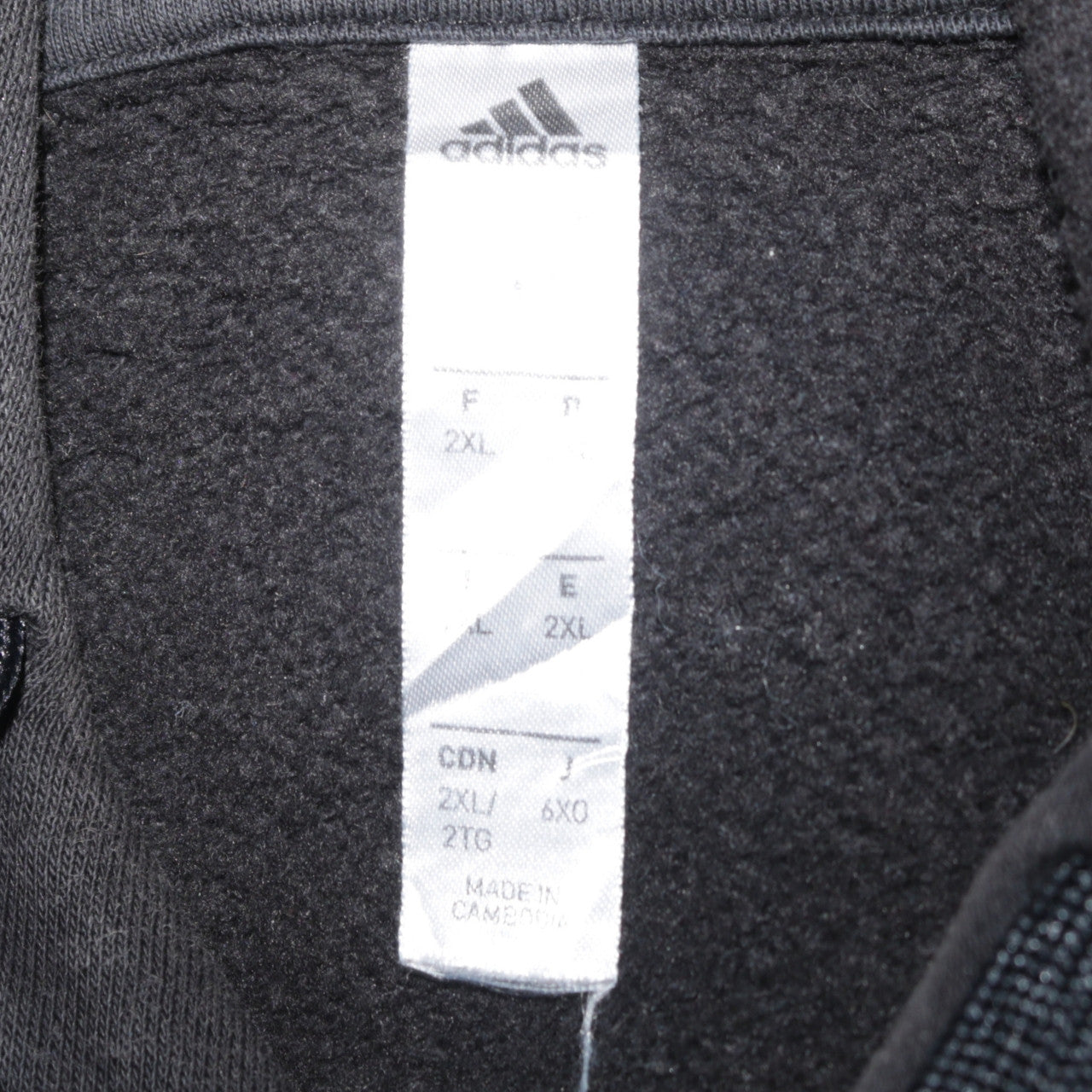 Adidas Men’s Black 2XL Pullover Hoodie with Logo