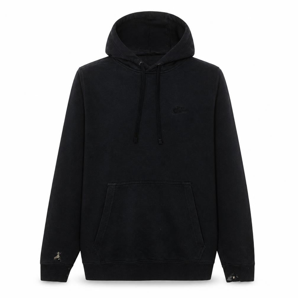 Nike Men's Black Pullover Fleece Hoodie Size L Regular Fit