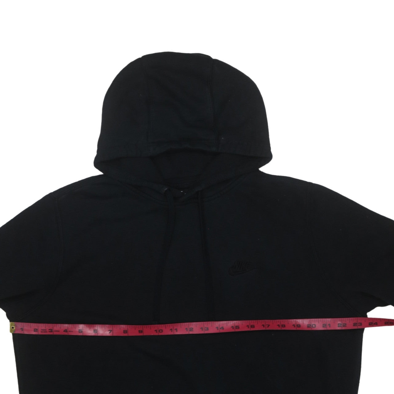 Nike Men's Black Pullover Fleece Hoodie Size L Regular Fit