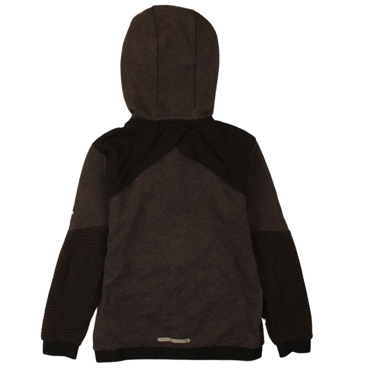 Adidas Boys Black Full Zip Hoodie 11-12 Years Regular Fit Sportswear