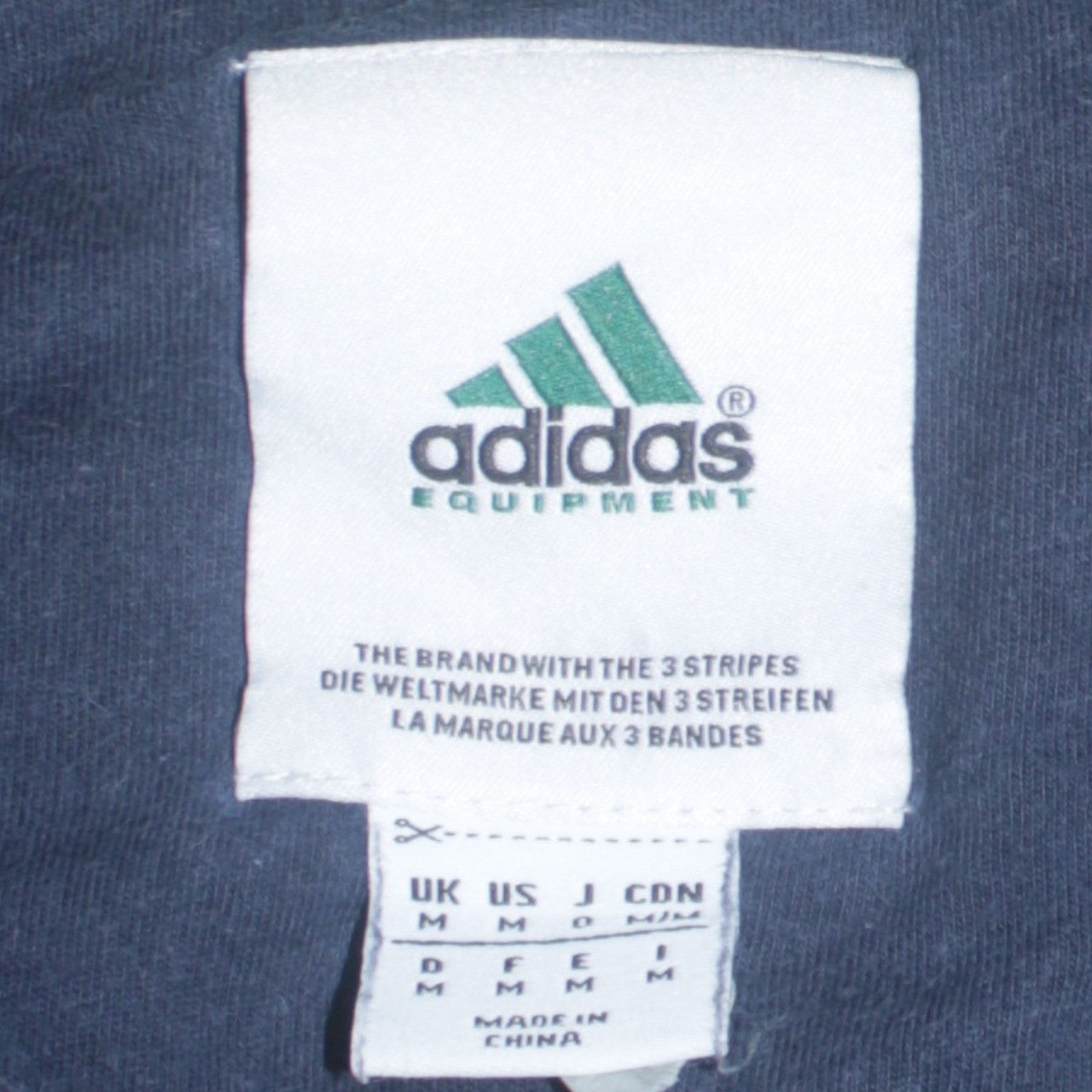 Adidas Mens Blue Pullover Sweatshirt M Vintage Crew Neck Logo Top