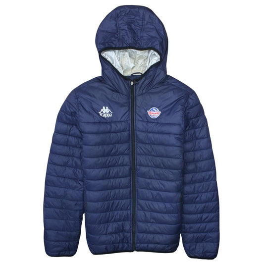 Kappa Men's Blue Hooded Puffer Jacket Size L Casual Sportswear