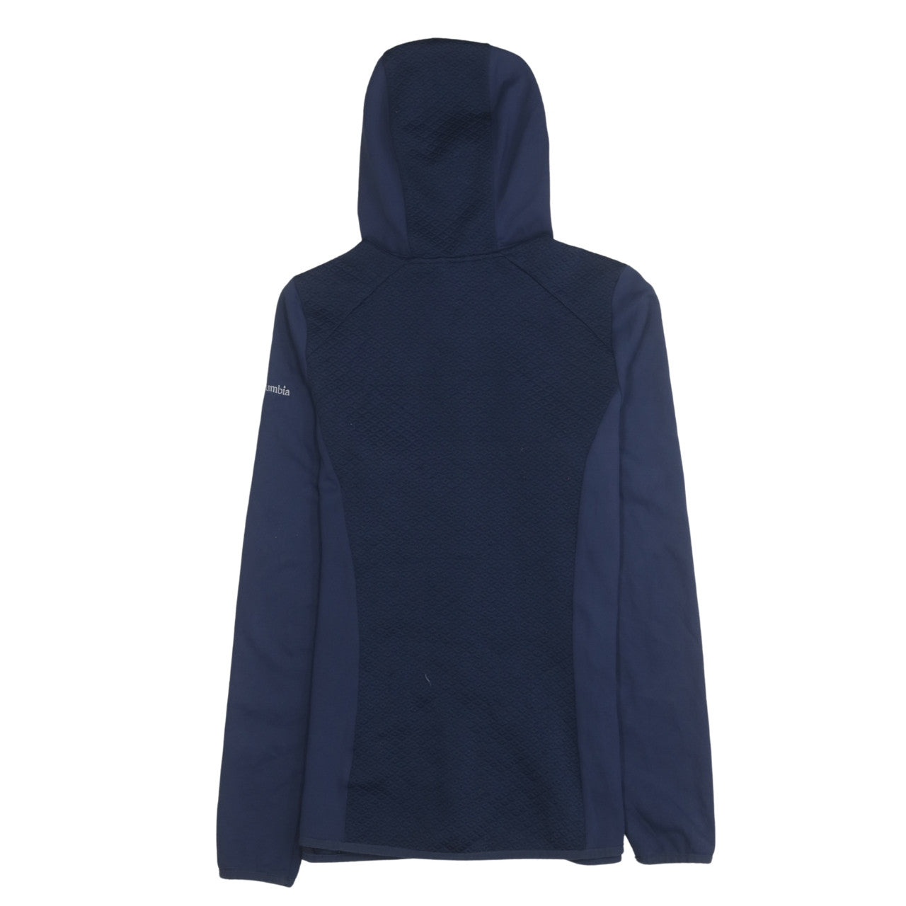Columbia Womens Navy Full Zip Hooded Sweatshirt Size M Polyester Blend