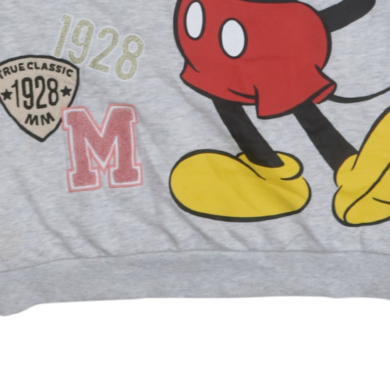 Marks and Spencer Girls Grey Mickey Mouse Sweatshirt 13-14 Years Disney 100