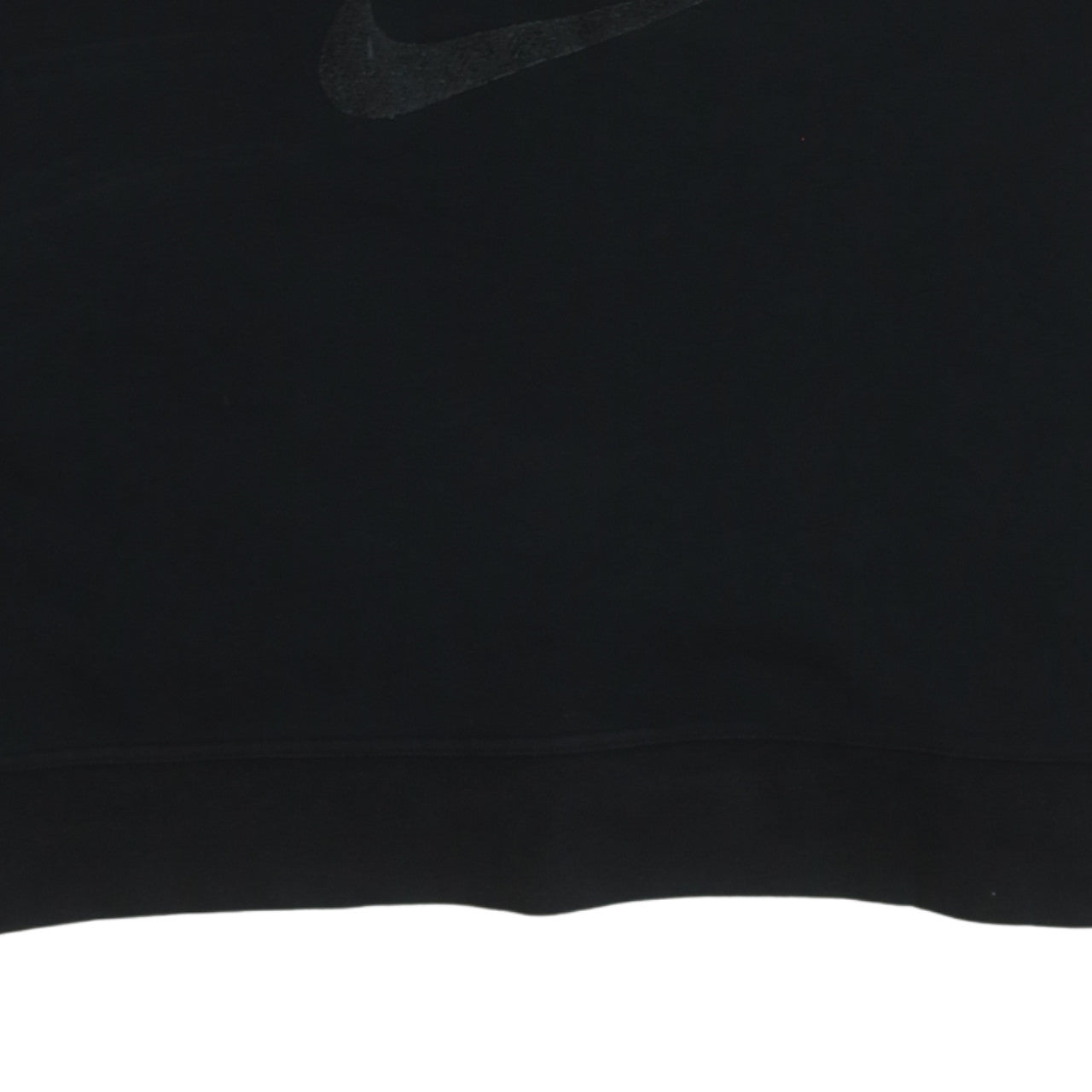 Nike Womens Black Crew Neck Pullover Sweatshirt Size M Cotton Blend Logo