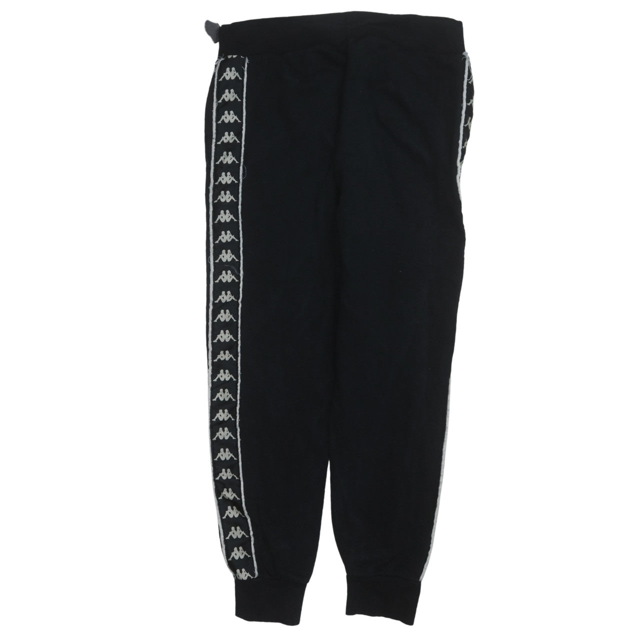 Kappa Men's Black Jogger Sweatpants Medium Logo Tapered Pants