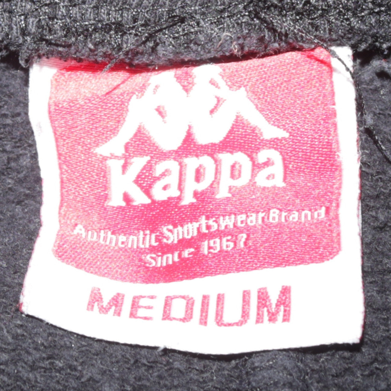 Kappa Men's Black Jogger Sweatpants Medium Logo Tapered Pants