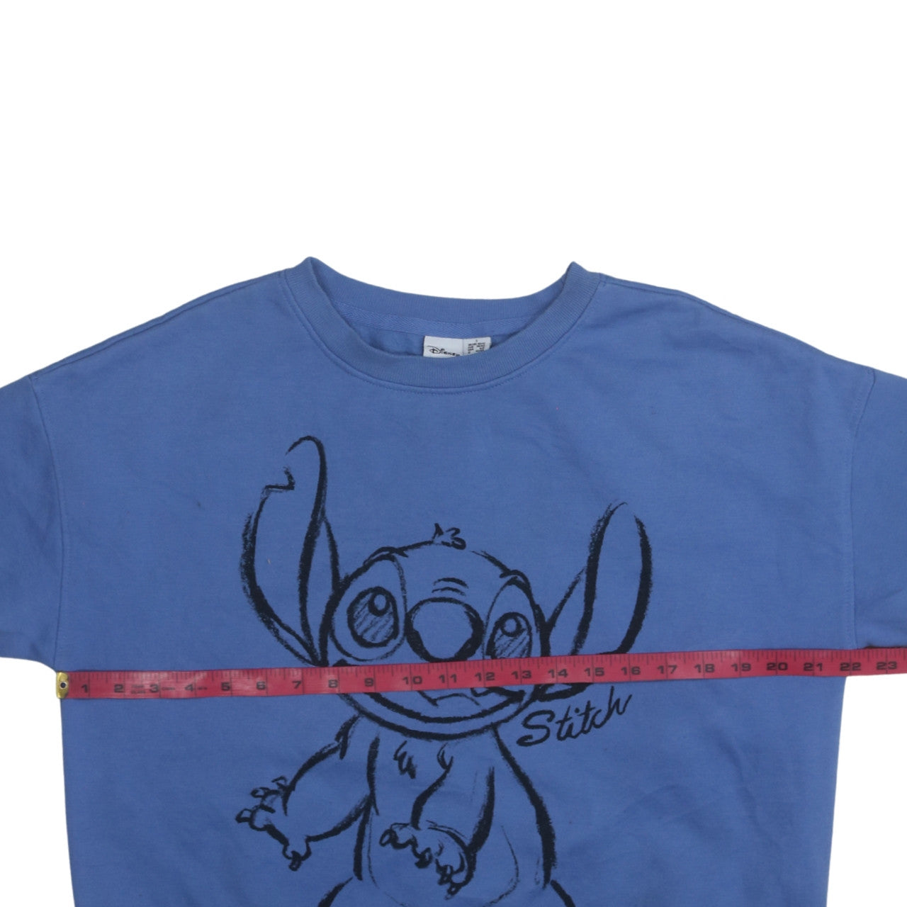 Disney Women Blue Stitch Sweatshirt Size 10/12 Pullover Jumper