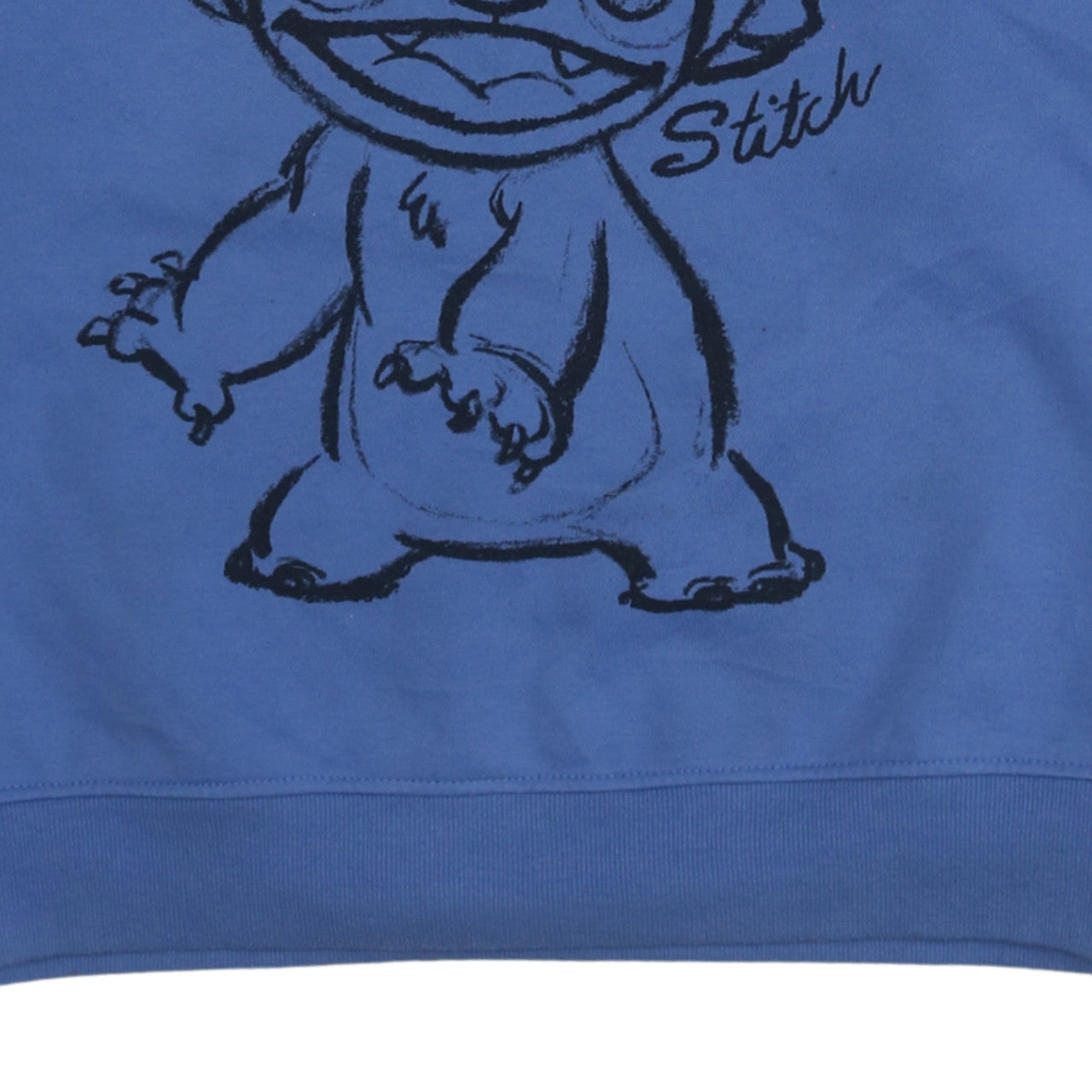Disney Women Blue Stitch Sweatshirt Size 10/12 Pullover Jumper
