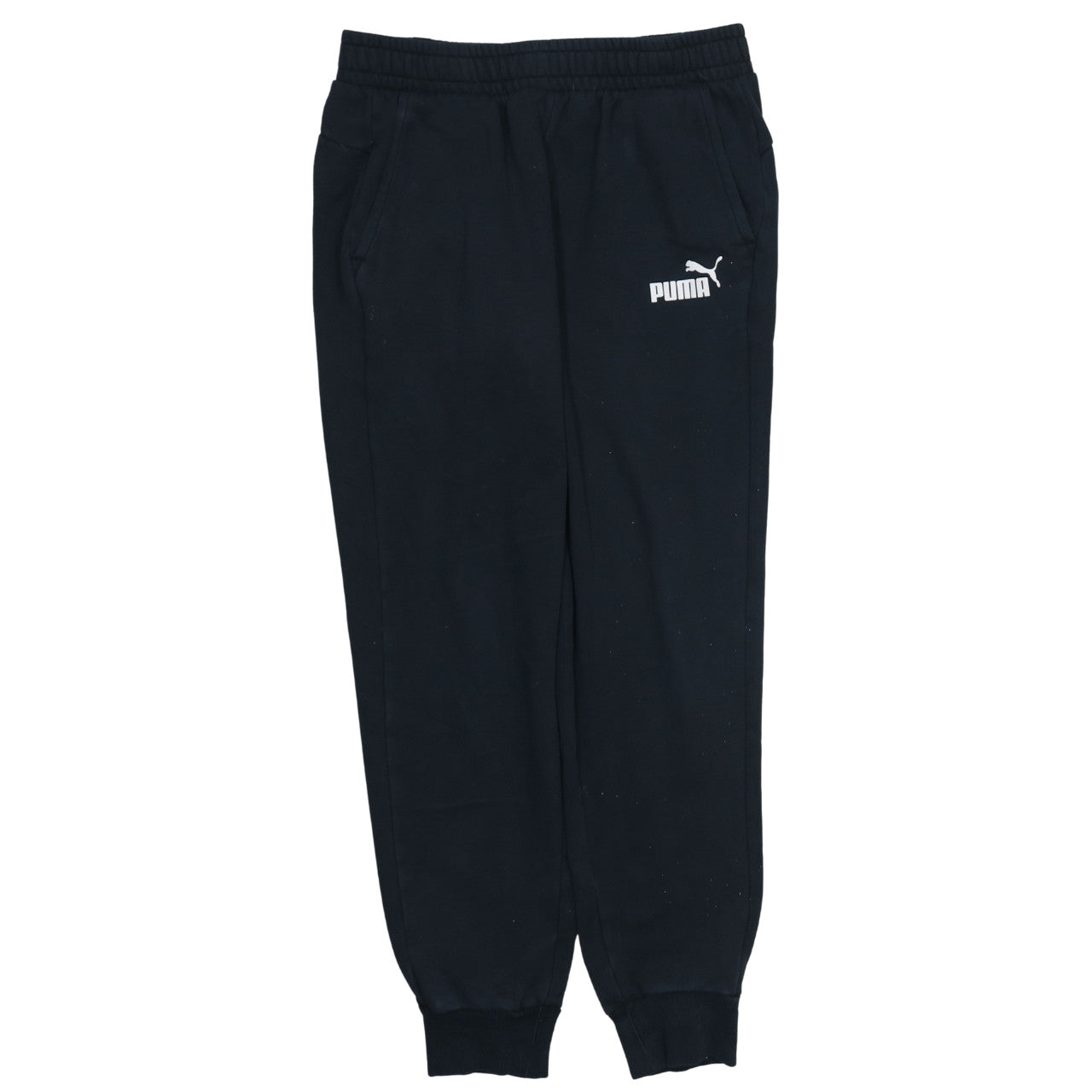Puma Men's Black Jogger Sweatpants M Regular Fit with Logo