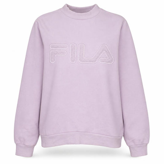 FILA Womens Pink Crew Neck Pullover Sweatshirt XL Cotton Blend