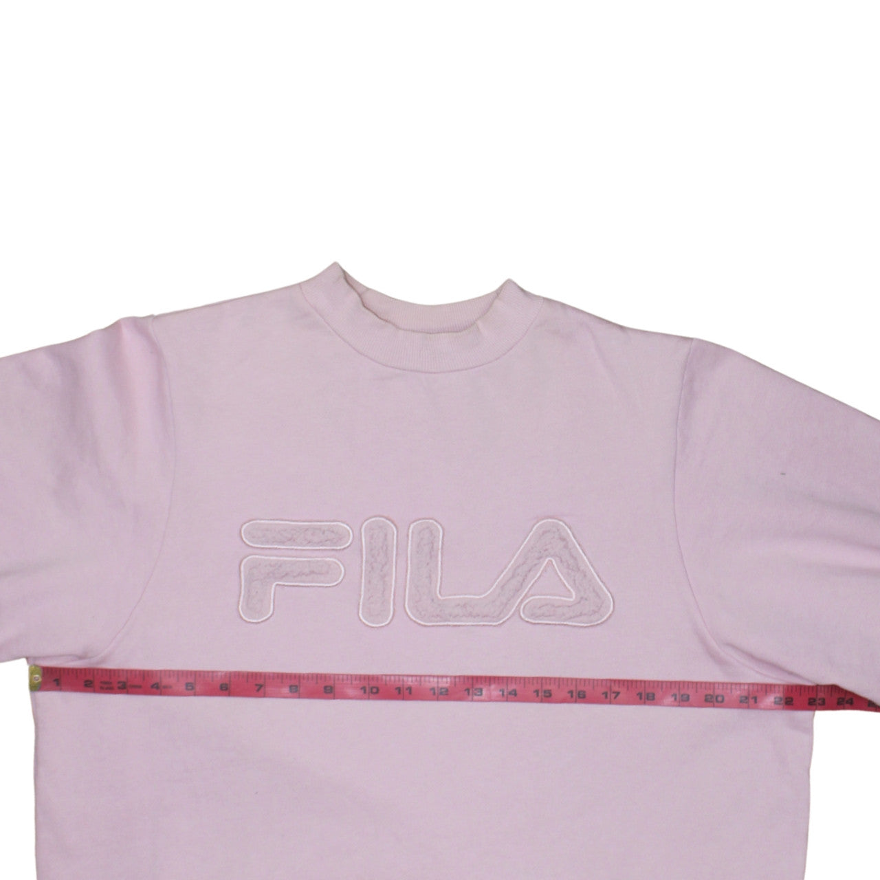 FILA Womens Pink Crew Neck Pullover Sweatshirt XL Cotton Blend