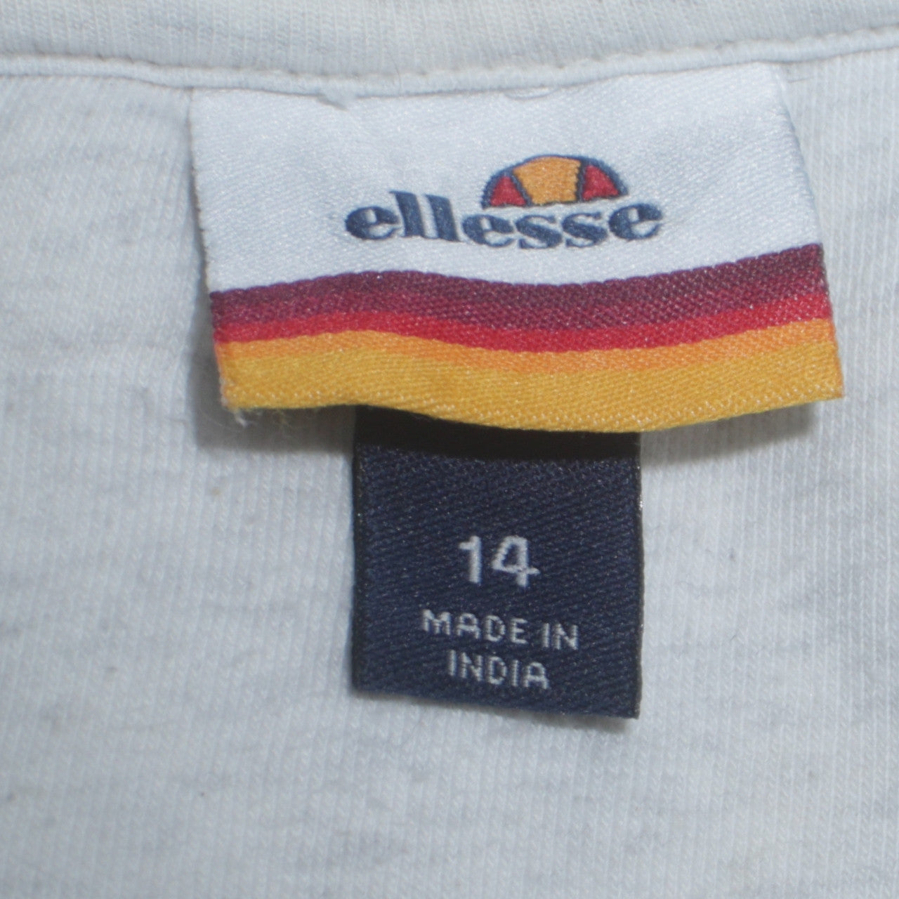 Ellesse Women's Grey Full Zip Hoodie Size 14 Cotton Blend