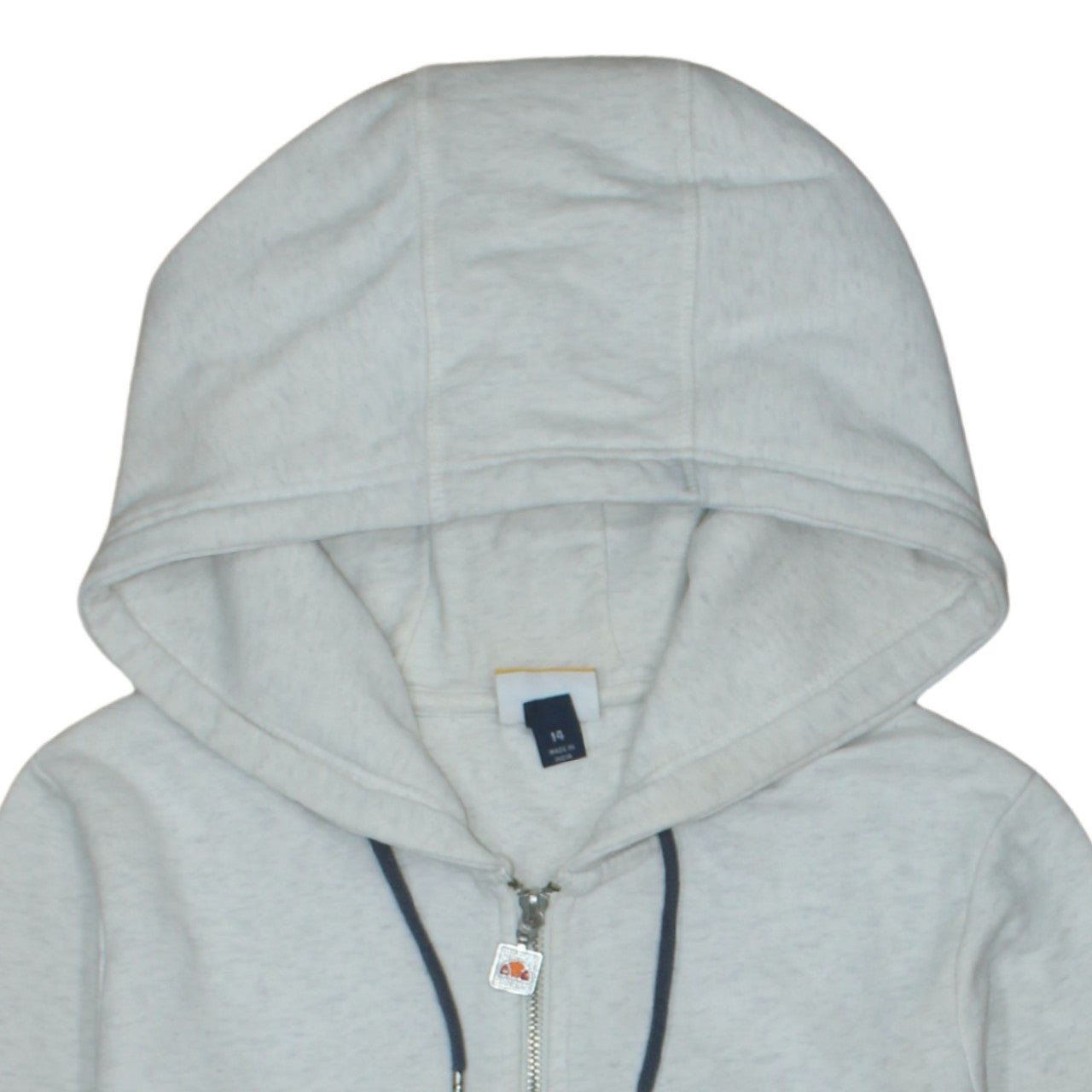 Ellesse Women's Grey Full Zip Hoodie Size 14 Cotton Blend