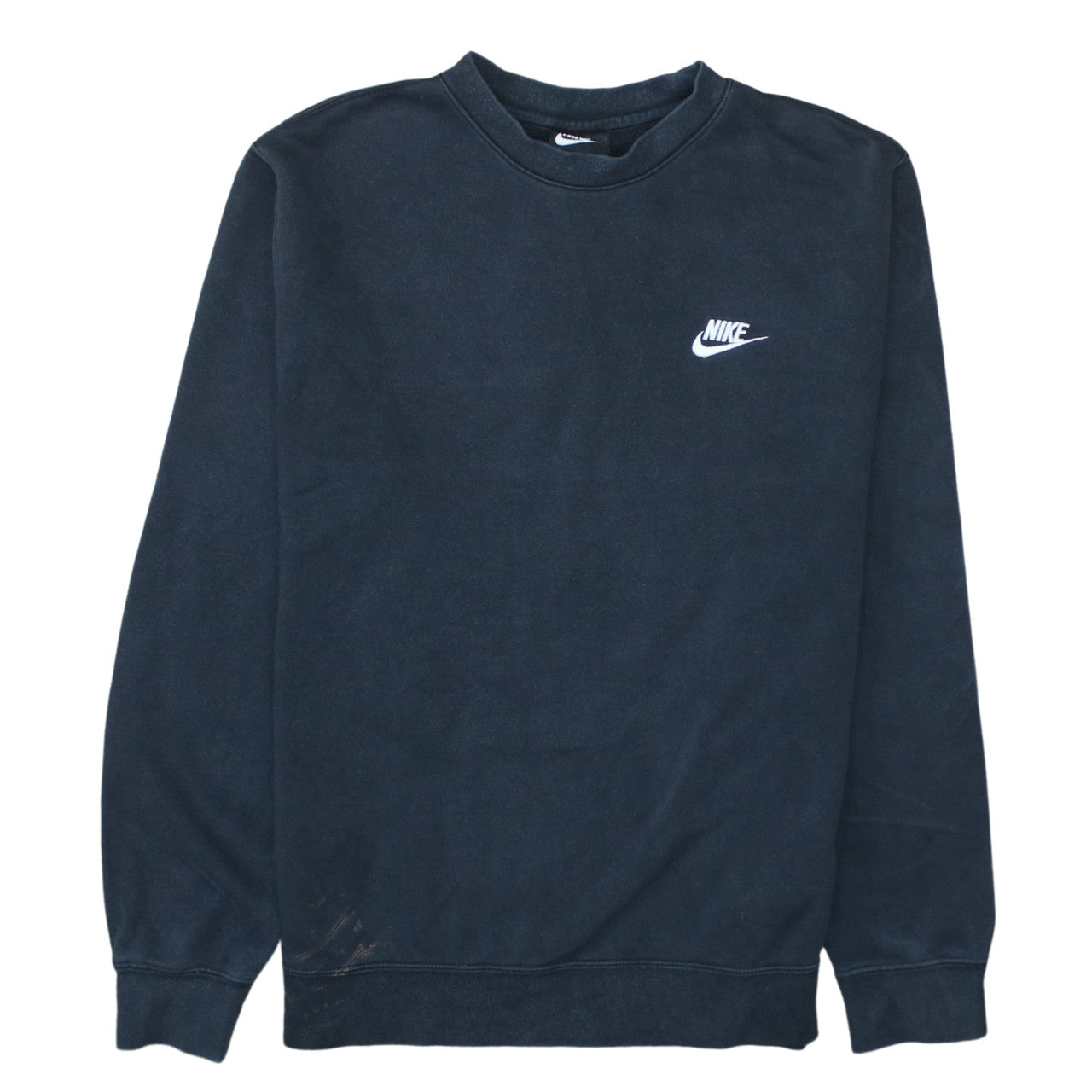 Nike Men's Black Crew Neck Fleece Sweatshirt Size M Regular Fit