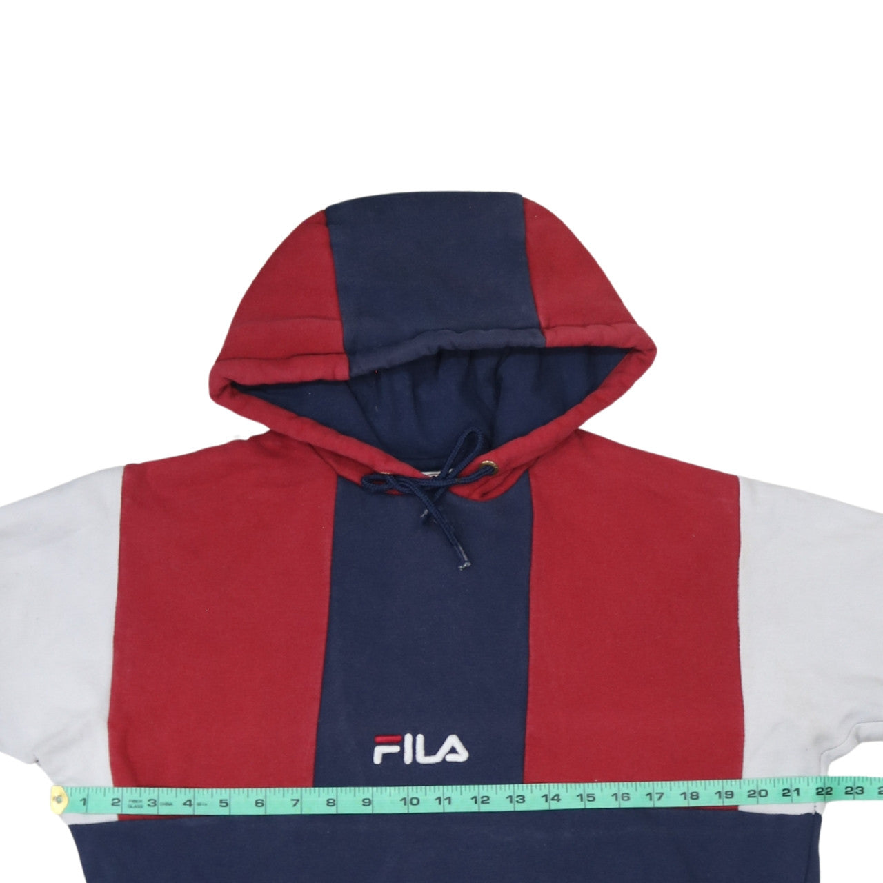Fila Men's Multicoloured Pullover Hoodie Size M Retro Sportswear