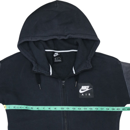 Nike Men's Black Full Zip Hoodie Air Logo Size M