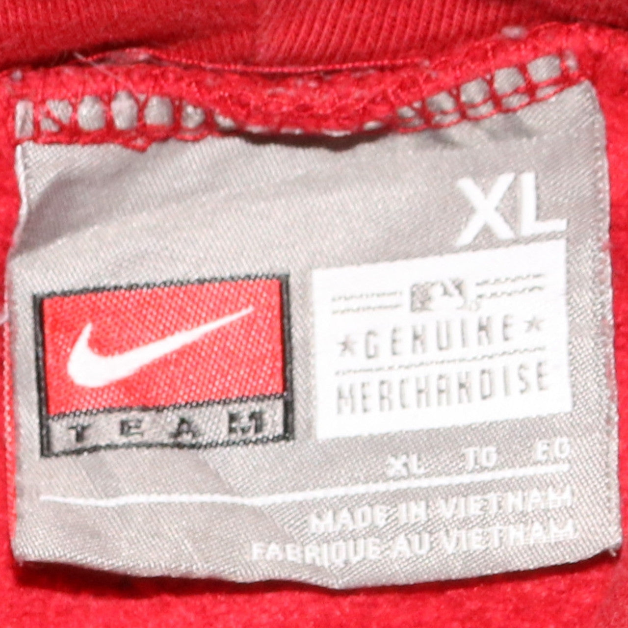 Nike Men's Red XL Pullover Hoodie Twins Logo Sports Fleece