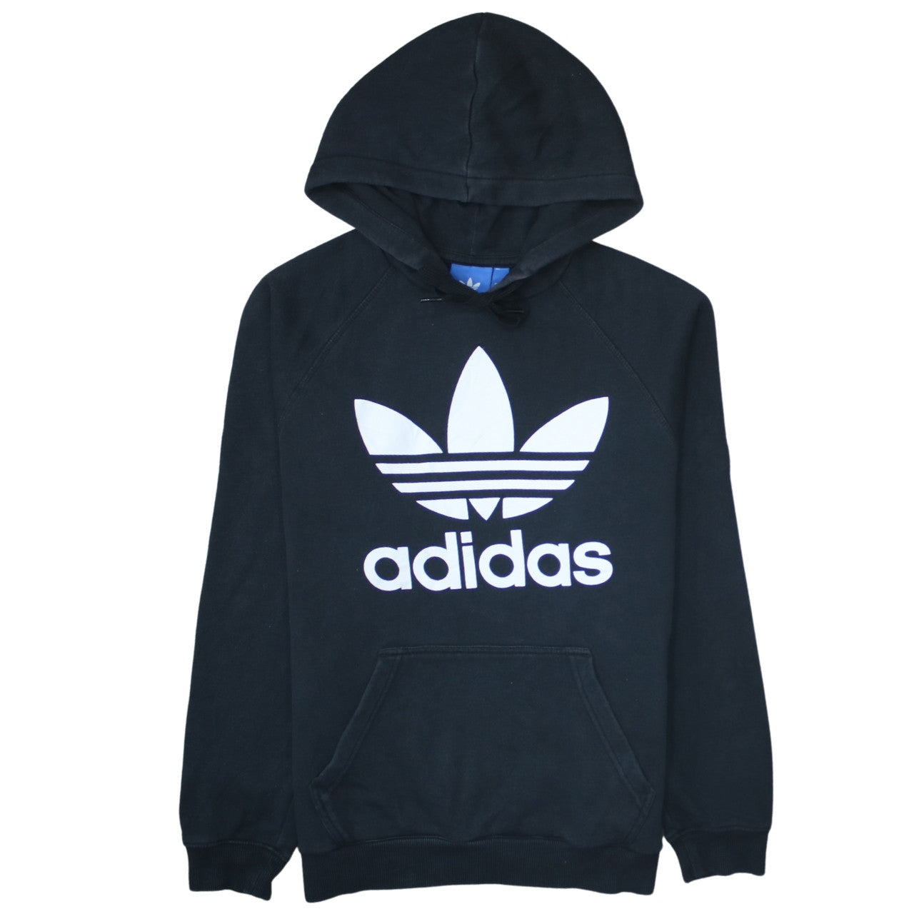 Adidas Women Black Trefoil Pullover Hoodie Size S