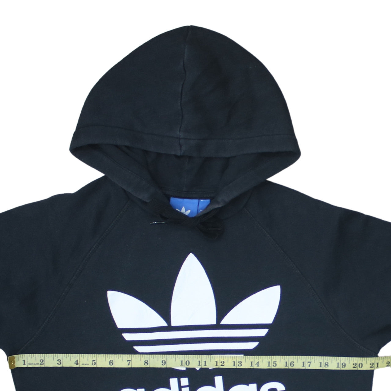 Adidas Women Black Trefoil Pullover Hoodie Size S