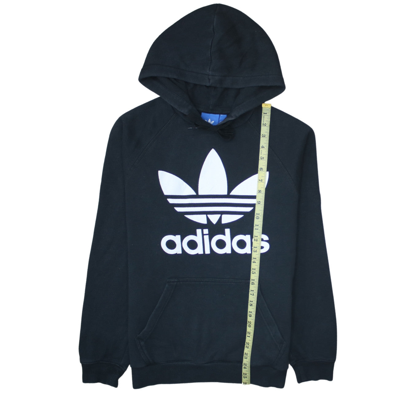 Adidas Women Black Trefoil Pullover Hoodie Size S