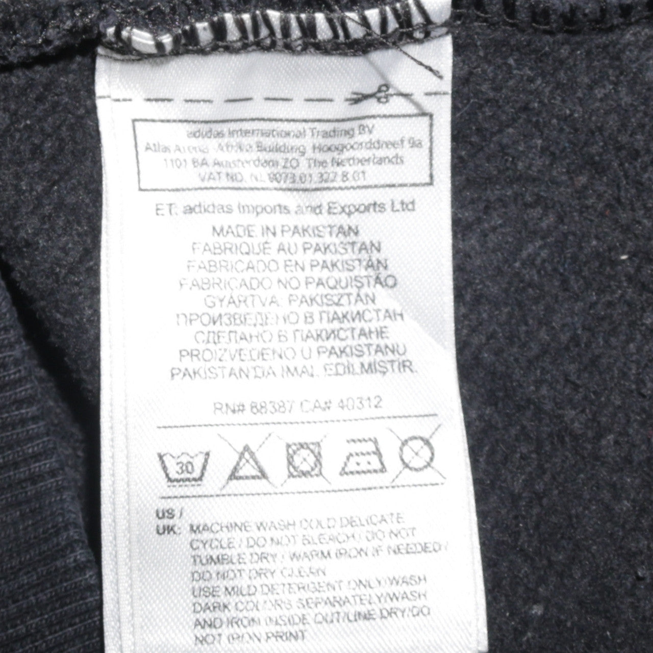 Adidas Women Black Trefoil Pullover Hoodie Size S