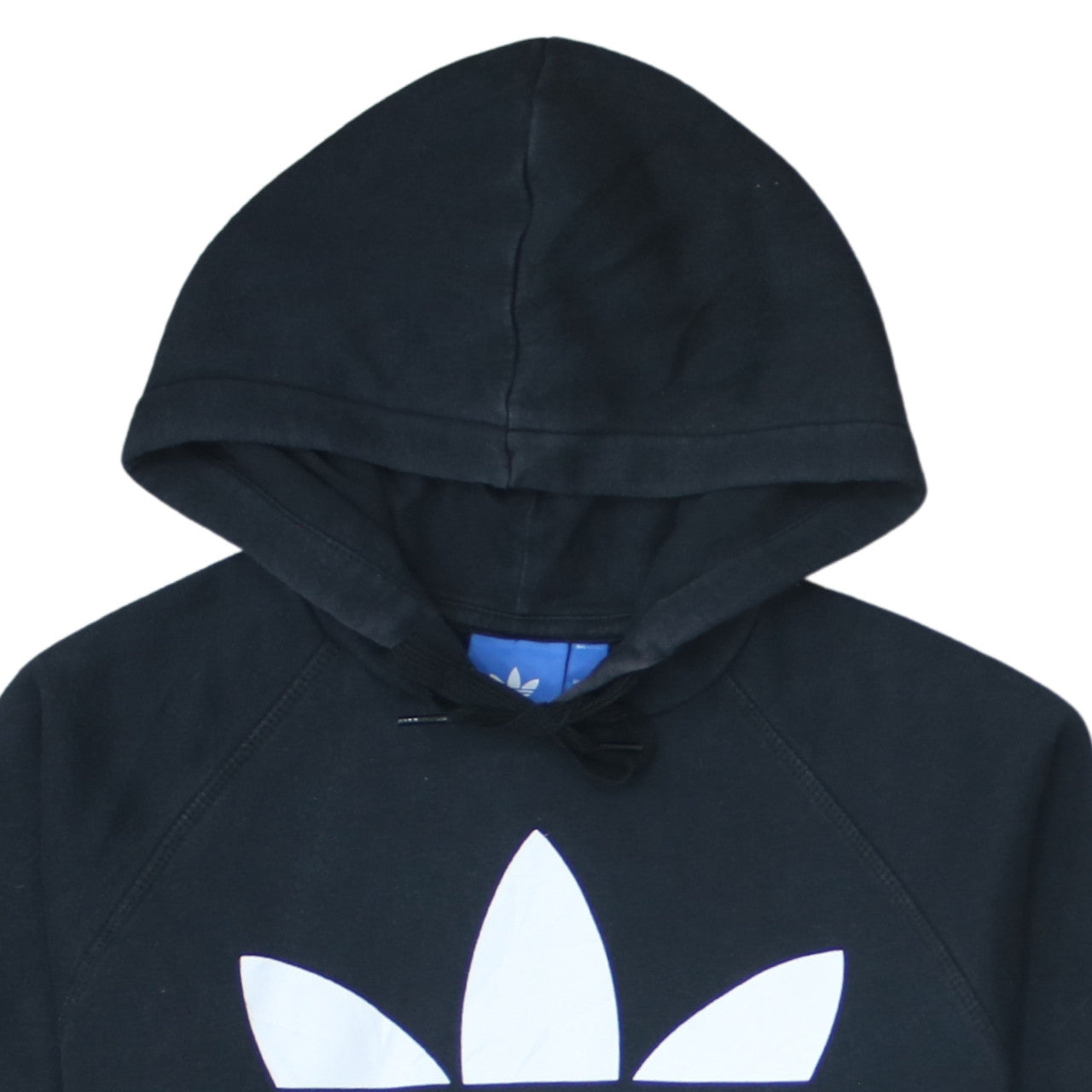 Adidas Women Black Trefoil Pullover Hoodie Size S