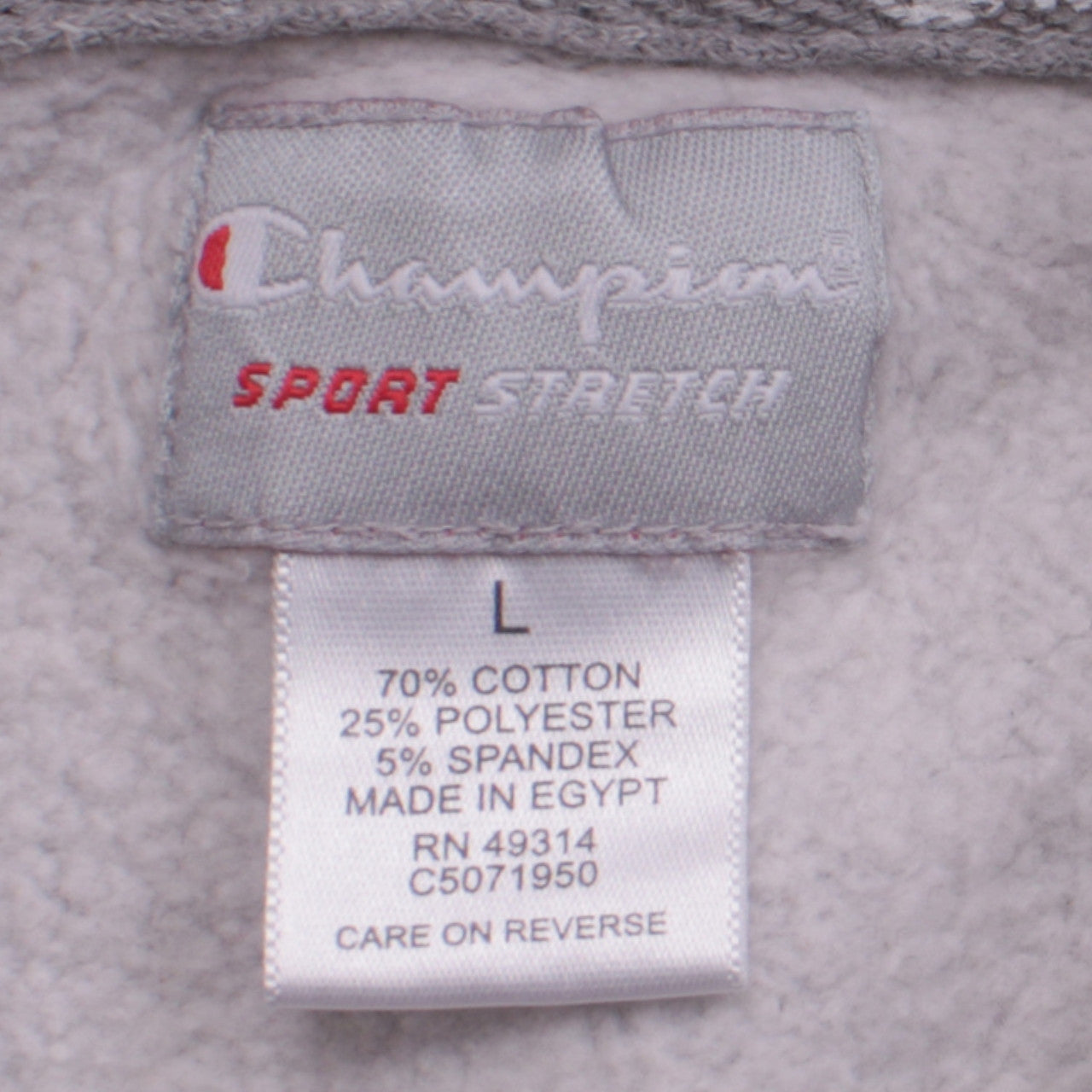Champion Boys Grey Illinois State Pullover Hoodie Size L Fleece Cotton Blend