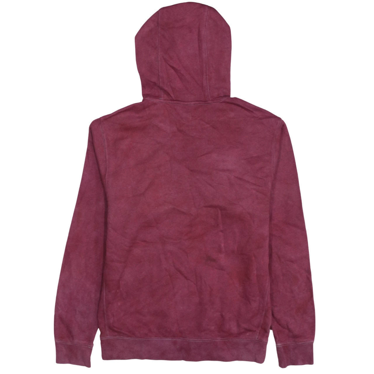 Nike Men's Red Pullover Hoodie Small Cotton Blend Graphic Print