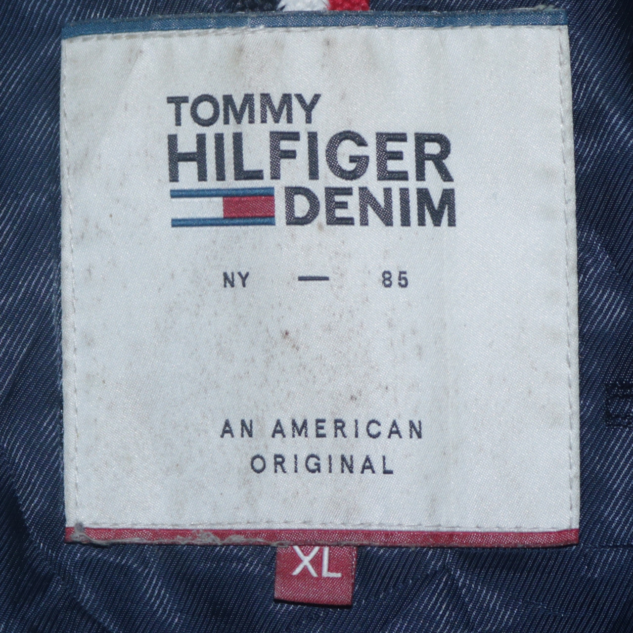 Tommy Hilfiger Denim Men's Blue XL Puffer Jacket Polyester Winter