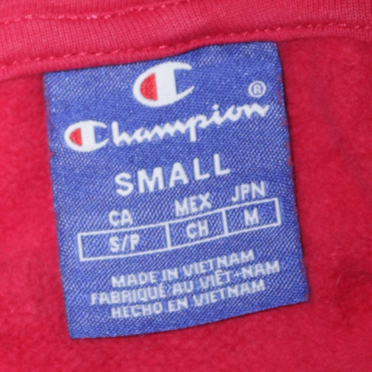 Champion Men's Red Small Pullover Hoodie Fleece Sportswear