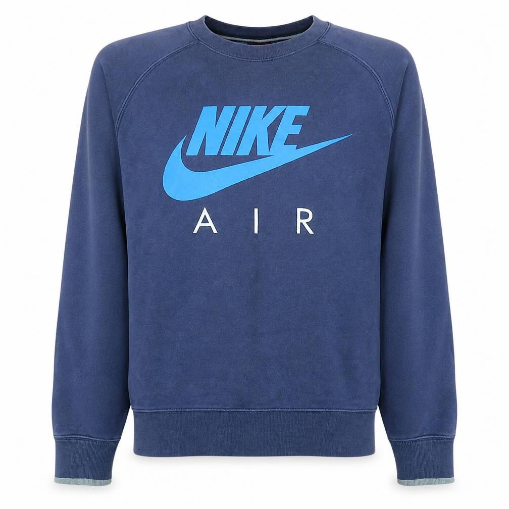 Nike Men's Blue Air Logo Pullover Sweatshirt Size M