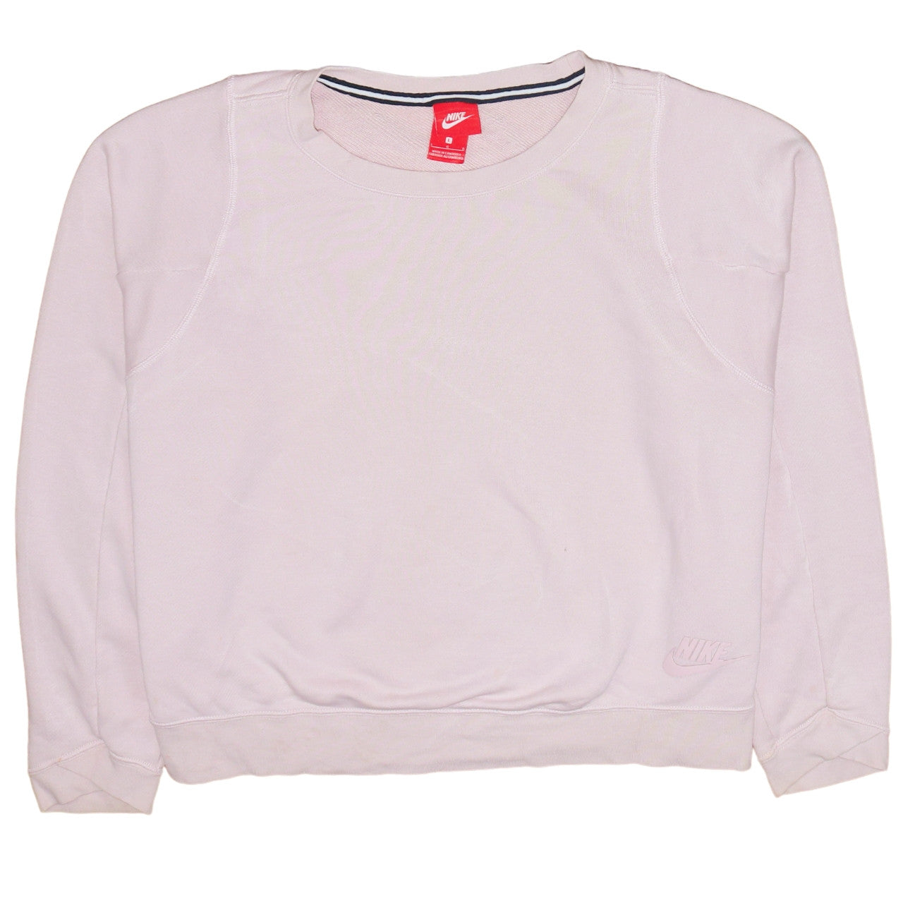 Nike Women’s Pink Sweatshirt Large Pullover Crew Neck Casual