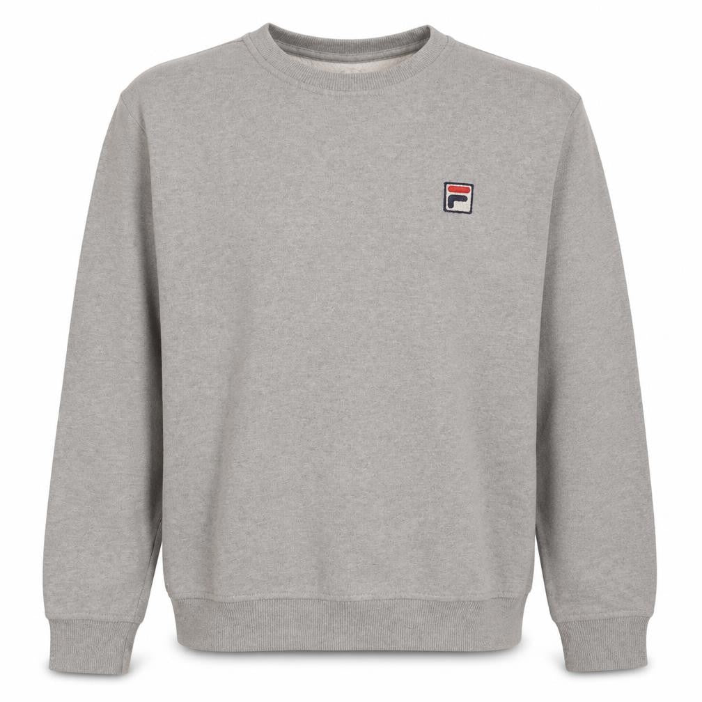 Fila Men's Grey Pullover Sweatshirt Size S Classic Crew Neck